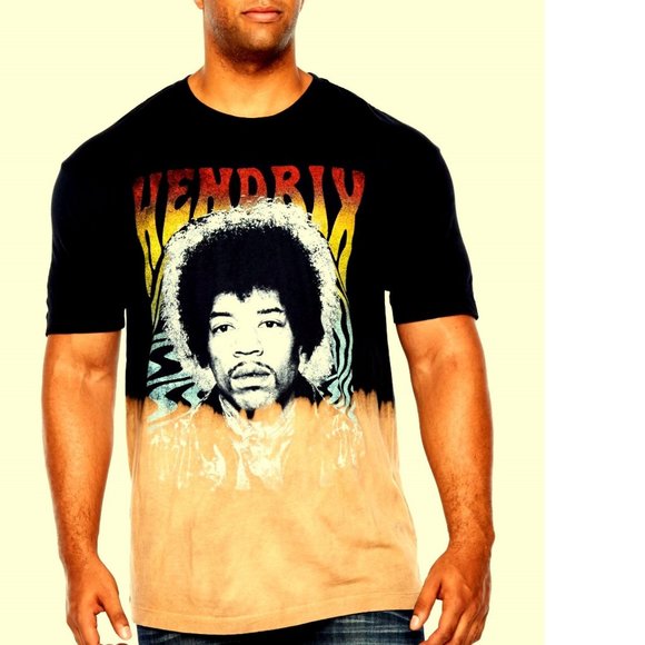 Jimi Hendrix Bleach rock blues Official cotton T-Shirt 3XLT B&T NWT - Picture 1 of 3